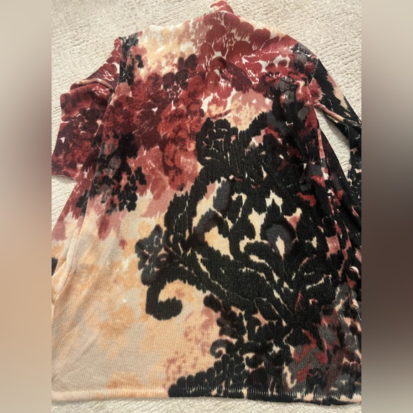 NWT Chico’s Floral Warm Print Cardigan Sweater - Picture 7 of 8